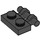 LEGO Schwarz Platte 1 x 2 mit Griff (Open Ends) (2540)