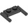 LEGO Black Plate 1 x 2 with Handles (Low Handles) (3839)