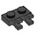 LEGO Noir assiette 1 x 2 avec Horizontal Clips (Ouvrir les clips &#039;O&#039;) (49563 / 60470)