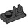 LEGO Schwarz Platte 1 x 2 mit oben Clip mit Lücke (92280)
