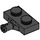 LEGO Schwarz Platte 1 x 2 mit Rad Halter mit verstärkter Unterseite (66897)