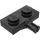 LEGO Noir assiette 1 x 2 avec Roue Titulaire sans dessous renforcé (21445)
