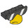 LEGO Noir assiette 1 x 3 avec sun glasses et Le bec  for Hawkodile (38405)