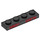 LEGO Negro Placa 1 x 4 con &quot;Audio Video&quot; (3710 / 69923)