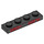 LEGO Schwarz Platte 1 x 4 mit &quot;Audio Video&quot; (3710 / 69923)
