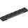 LEGO Schwarz Platte 1 x 6 mit Grau Line (3666 / 103740)