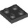 LEGO Black Plate 2 x 2 (3022)