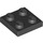 LEGO Black Plate 2 x 2 (3022)