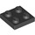 LEGO Black Plate 2 x 2 (3022 / 94148)