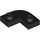 LEGO Black Plate 2 x 2 Round Corner (79491)