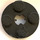 LEGO Black Plate 2 x 2 Round with Axle Hole (with &#039;X&#039; Axle Hole) (4032)