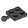 LEGO Noir assiette 2 x 2 avec Rotule et pas de trou dans la plaque (3729)