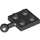 LEGO Black Plate 2 x 2 with Ball Joint and No Hole in Plate (3729)