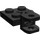 LEGO Zwart Plaat 2 x 2 met Kogelgewrichtsbus (Afgevlakt) (42478 / 63082)