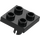 LEGO Schwarz Platte 2 x 2 mit Unterseite Pin (Keine Löcher) (2476 / 48241)