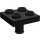 LEGO Noir assiette 2 x 2 avec Bas Épingle (Pas de trous) (2476 / 48241)