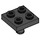 LEGO Black Plate 2 x 2 with Bottom Pin (No Holes) (2476 / 48241)