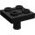 LEGO Noir assiette 2 x 2 avec Bas Épingle (Petits trous dans la plaque) (2476)