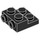 LEGO Black Plate 2 x 2 x 0.7 with 2 Studs on Side (4304 / 99206)