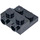 LEGO Black Plate 2 x 2 x 0.7 with 2 Studs on Side (4304 / 99206)