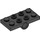 LEGO Black Plate 2 x 4 with Underside Pin Holes (26599)