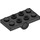 LEGO Schwarz Platte 2 x 4 mit Underside Stift Löcher (26599)