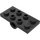 LEGO Schwarz Platte 2 x 4 mit Underside Stift Löcher (26599)