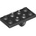 LEGO Black Plate 2 x 4 with Underside Pin Holes (26599)