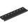 LEGO Black Plate 2 x 8 with Door Rail (30586)