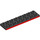 LEGO Black Plate 2 x 8 with Red Side (3034)