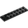 LEGO Svart Plate 2 x 8 med Rød Side (3034)