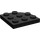 LEGO Zwart Plaat 3 x 3 Ronde Hoek (30357)
