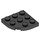 LEGO Zwart Plaat 3 x 3 Ronde Hoek (30357)