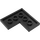 LEGO Schwarz Platte 4 x 4 Ecke (2639)