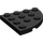 LEGO Black Plate 4 x 4 Round Corner (30565)