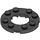 LEGO Black Plate 4 x 4 Round with Cutout (11833 / 28620)