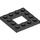 LEGO Schwarz Platte 4 x 4 mit 2 x 2 Open Center (64799)