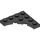 LEGO Zwart Plaat 4 x 4 met Circular Cut Out (35044)