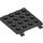 LEGO Black Plate 4 x 4 with Clips (No Gap in Clips) (11399)