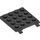 LEGO Noir assiette 4 x 4 avec Clips (Pas d&#039;écart dans les clips) (11399)