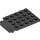 LEGO Black Plate 4 x 5 Trap Door Curved Hinge (30042)
