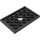 LEGO Black Plate 4 x 6 with Hole