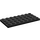 LEGO Noir assiette 4 x 8 (3035)