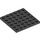 LEGO Noir assiette 6 x 6 (3958)