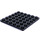LEGO Schwarz Platte 6 x 6 (3958)