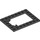 LEGO Schwarz Platte 6 x 8 Trap Tür Rahmen Flush Pin Holders (92107)