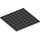 LEGO Schwarz Platte 8 x 8 mit Adhesive (80319)