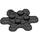 LEGO Schwarz Platte Runden 2 x 2 mit 6 Ausrüstung Zähne (35442)
