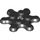 LEGO Black Plate Round 2 x 2 with 6 Gear Teeth (35442)