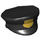 LEGO Zwart Politie Hoed met rand met Politie Badge (15924 / 18347)